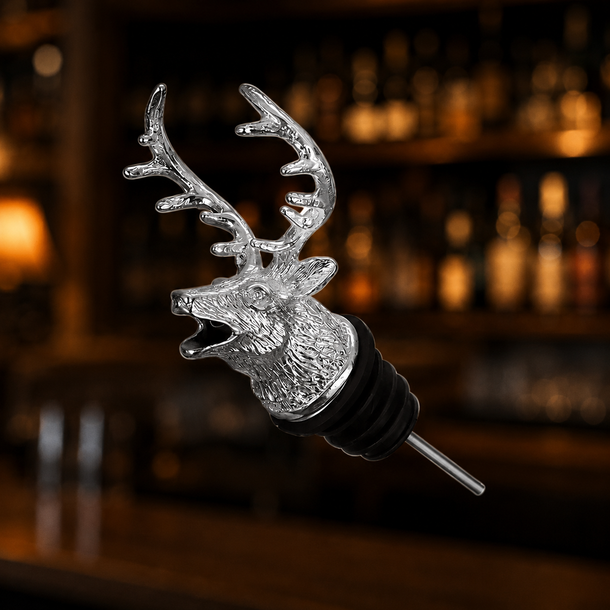 Deer whiskey pourer