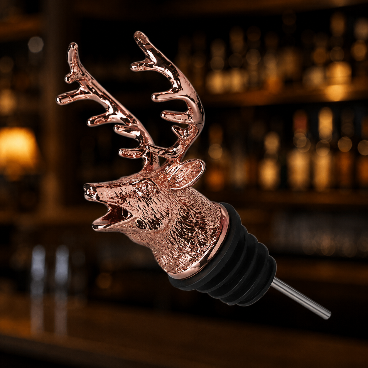 Deer whiskey pourer