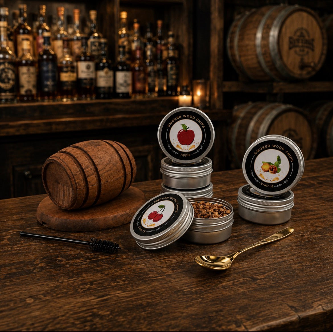 The barrel whiskey smoker kit