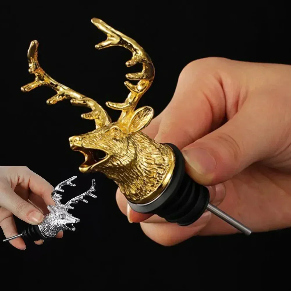 Deer whiskey pourer