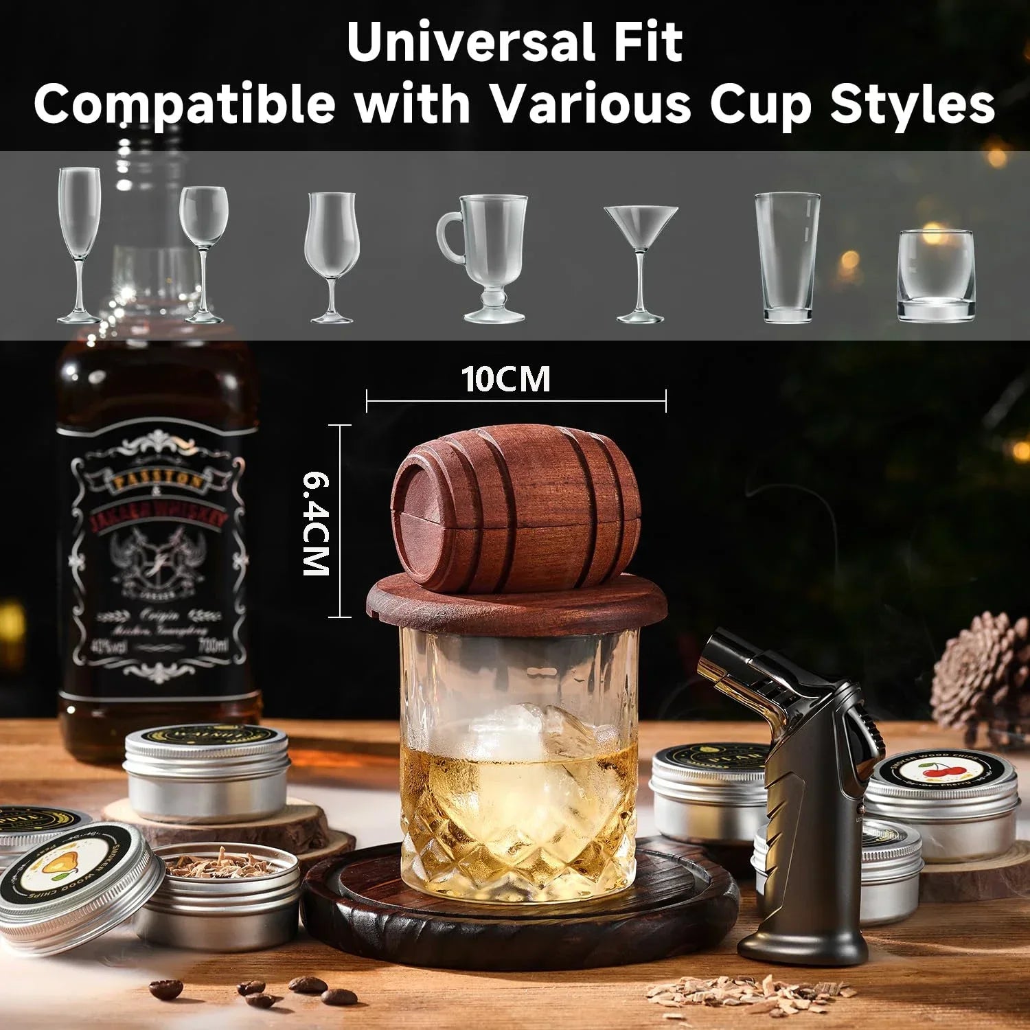 The barrel whiskey smoker kit