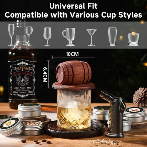 The barrel whiskey smoker kit